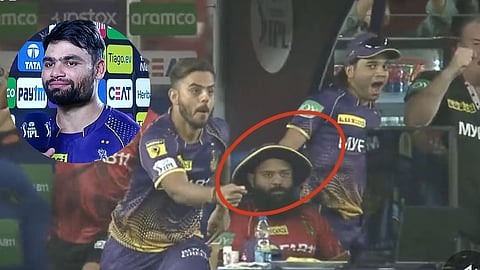 IPL 2023 KKR analyst AR Srikkanth photo after rinku singh 5 sixes goes viral rinku singh 5 sixes last over kkr vs gt