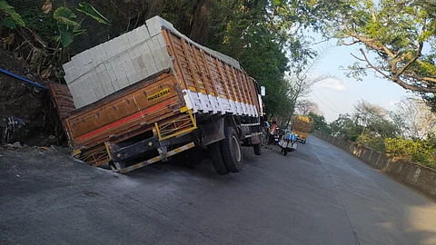 Second accident in week collapse of slab on blocked drain pune
