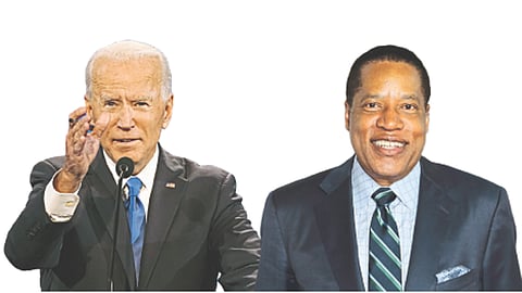 Joe Biden and larry elder