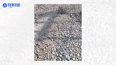 Poor ongoing work on Kasamwadi road