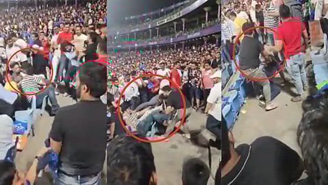 IPL 2023 DC vs SRH Fan Fight Video Viral