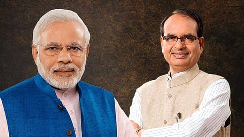 Narendra Modi and Shivraj Sinh Chauhan