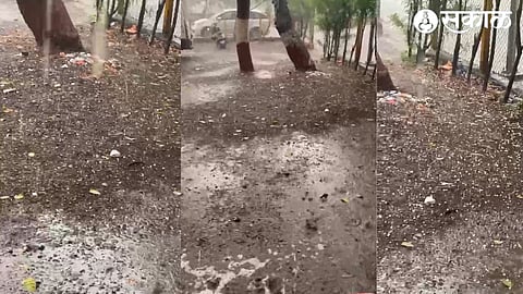 unseasonal rain in nashik with hailstorm nashik news