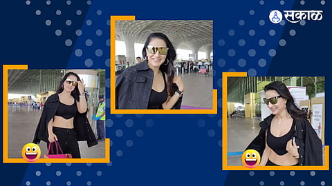 Ameesha Patel spotted on Airport viral Video social