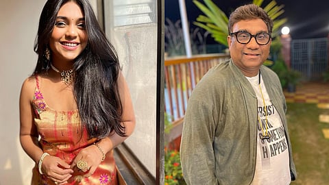 Bhau Kadam with daughter Mrunmayee