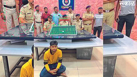 Bhusawal: Inspector of Railway Security Force along with the suspect who stole gold from Kurla and fled to West Bengal. K. Meena and co.