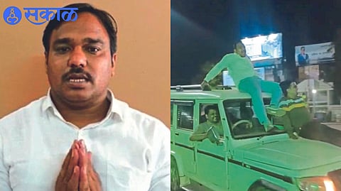 new video of stuntman apology went viral by police jalgaon news