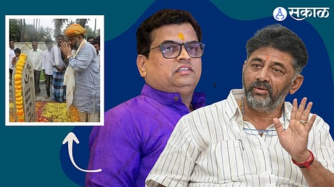 sharad ponkshe shared karnataka deputy cm d k shivakumar photo and slams him for praise tipu sultan