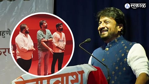 kiran mane shared post about tendlya marathi movie special screening cast actor firoz shaikh