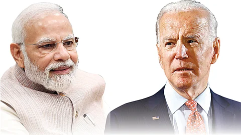 Narendra Modi and Joe Biden