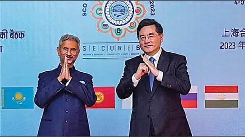 S Jaishankar and chin gang