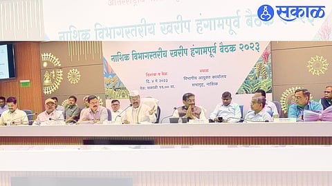 Agriculture Minister Abdul Sattar speaking on the occasion of department level pre-kharif season meeting held at the Divisional Revenue Commissioner's office on Thursday