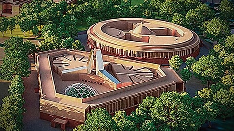 new parliament building differences from old structure lok sabha rajya sabha politics