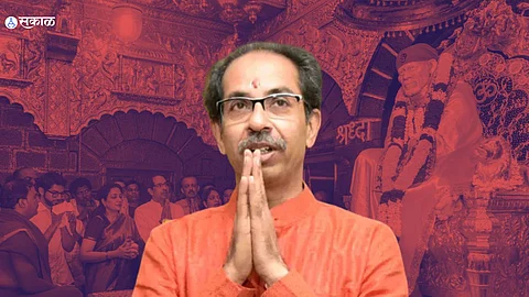 Uddhav Thackeray visited Sai Mandir in Shirdi along with Rashmi Thackeray