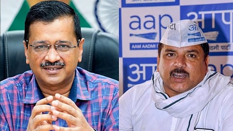 arvind kejriwal and sanjay singh