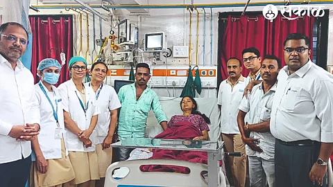along with his mother, whose condition improved after treatment at the district hospital. Dr. Rohan Borse, Dr. Medical team including Pratik Bhangre