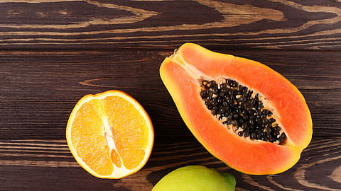 Papaya and lemon