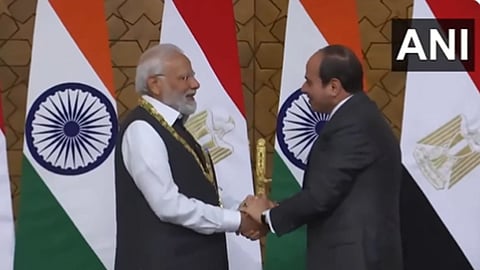 Egyptian President confers PM Narendra Modi with Order of the Nile Egypts highest state honour