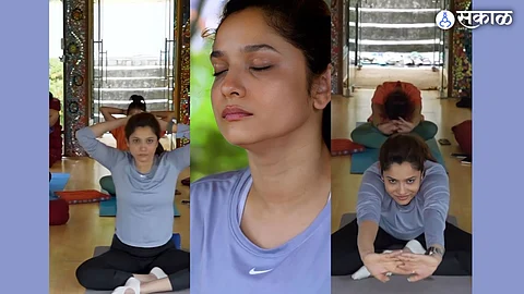 Ankita Lokhande shared video Actress Celebrates International Yoga Day With Her Family