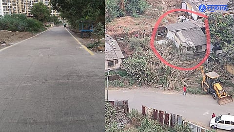 problem house was solved and road completed kdmc Ayre village development plan is completed