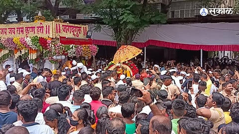 Palkhi sohala Sant Shri Dnaneshwar Maharaj Sant Tukaram Maharaj in hadapsar pune