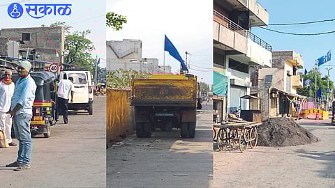 Icchadevi Chowk D Mart road is in encroachment jalgaon news