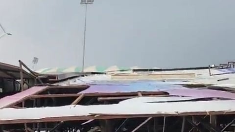 Lucknow Ekana Stadium Board Collapse