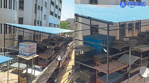 warehouse located at the rear of the Municipal Corporation's seventeen-storey administrative building
Impounded cars stored in warehouses.