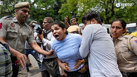 Wrestlers Protest Sakshi Malik