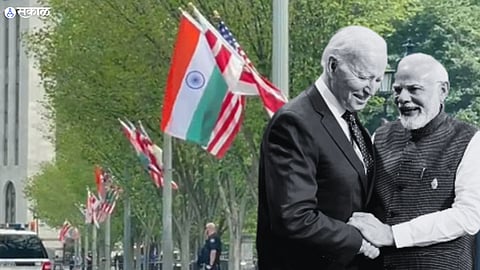 Tricolour outside White House