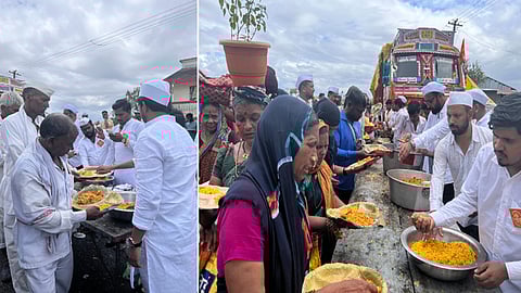 Food Donation for warkari by wakad citizens
