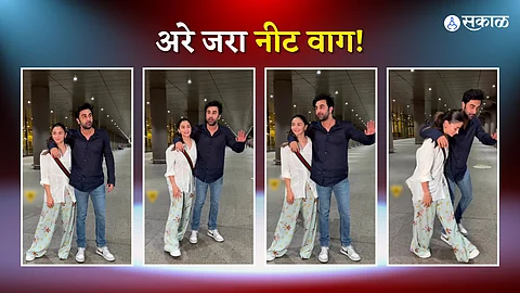 Alia Bhat - Ranbir Kapoor viral video at dubai airport alia not happy with ranbir behaviour