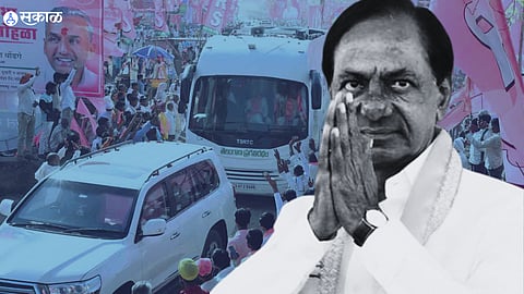 MP Sanjay Raut Slam BRS Telangana CM k chandrasekhar rao over pandharpur vitthal mandir Visit