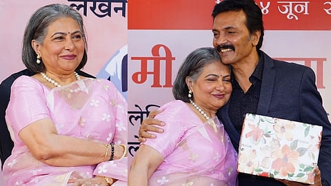 smita jaykar book launch autobiography post shared by milind gawali by aai kuthe kay karte