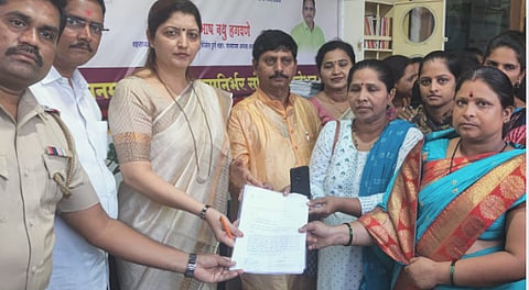 obscene hints insults stalking women expressed their grievances to Rupali Chakankar to take strict action crime women safety