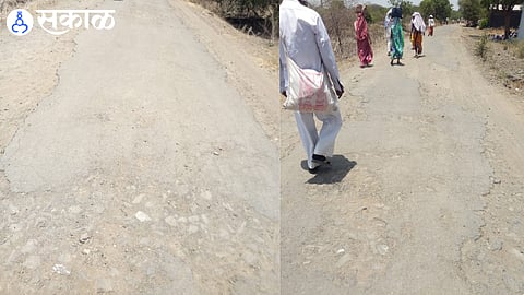 condition of Nirhale to Asha Pir Gad road leading to Saint Nivrittinath's palakhi