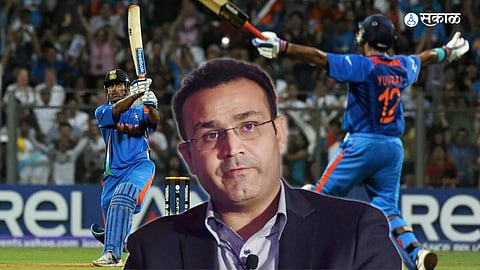 MS Dhoni 2011 World Cup Virender Sehwag