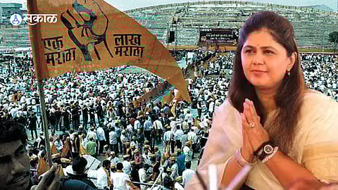 Pankaja Munde : मराठा समाजाला आरक्षण मिळेपर्यंत फेटा बांधणार नाही; पंंकजा मुंडेंचं मराठा अस्त्र?