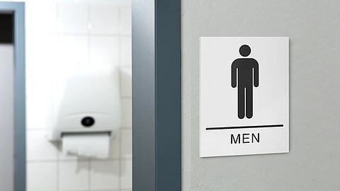 Toilet Break in Office