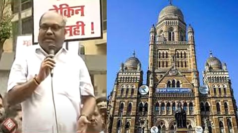 Anil Parab warning to municipal officials during jan akrosh morcha by the Uddhav Thackeray group