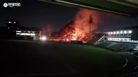 Fire in Harare Sports Club
