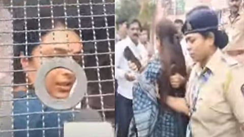 CM Eknath Shinde Devendra Fadnavis visit to Jalgaon NCP workers Rohini Khadse detained by police