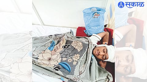 A student injured in an assault.