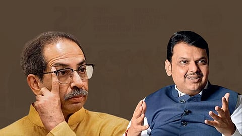 Shivsena Podcast Uddhav Thackeray and Devemdra Fadnavis