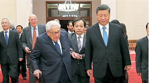 shi jinping with henry kissinger
