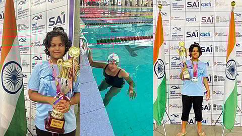 kolhapur swimmer riya patil won gold with new record