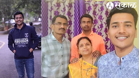 Rohit Jadhav with family