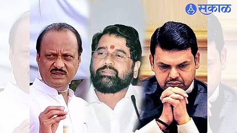 Ajit pawar, Devendra Fadanvis, Eknath Shinde