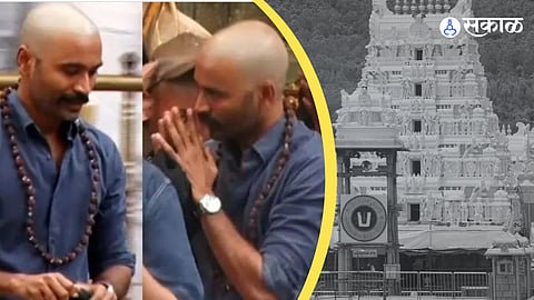 Dhanush Sports A Bald Look At Tirupathi; Fans Wonder If This Is His New Look For D50