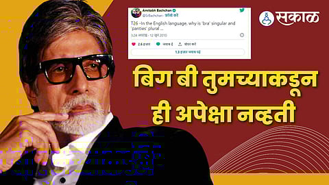 Amitabh Bachchan Netizens trolled Superstar after his 13 year old tweet on ladies lingerie goes